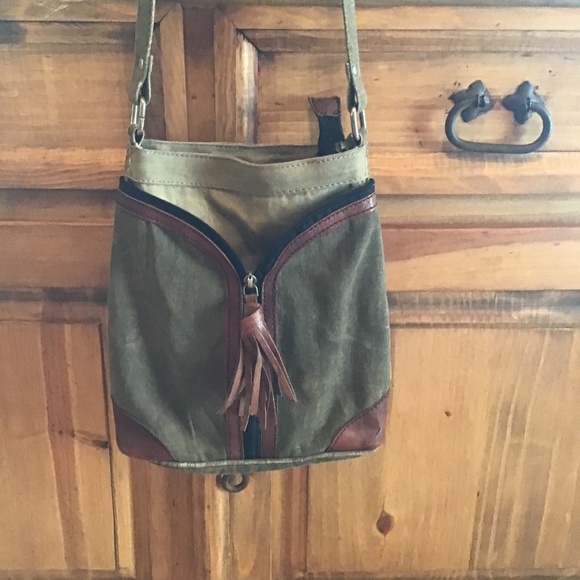 Mona B Olive Crossbody Bag - Picture 1 of 16